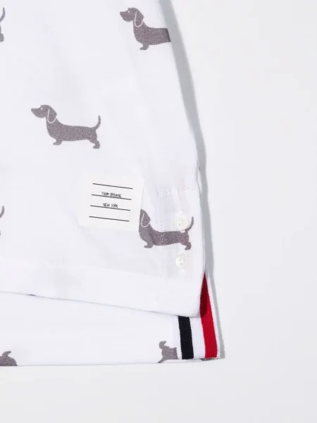 Koszulka dziecięca Thom Browne biała