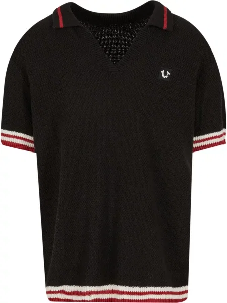 True Religion Svetr červená / černá bílá