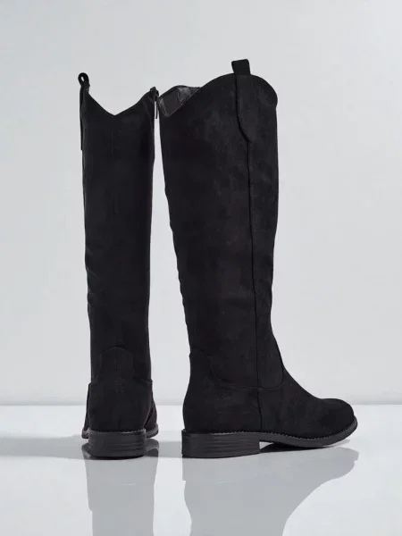 Botine Resti din piele negru