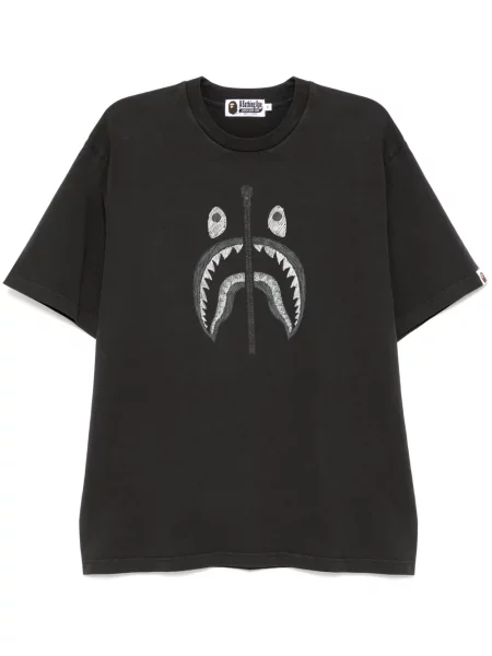 Tricou A Bathing Ape® cu imagine negru