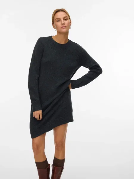 VERO MODA Kötött ruhák VMBOOM sötétszürke