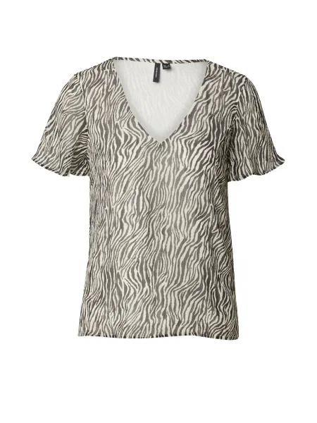 VERO MODA Bluză VMSMILLA negru alb