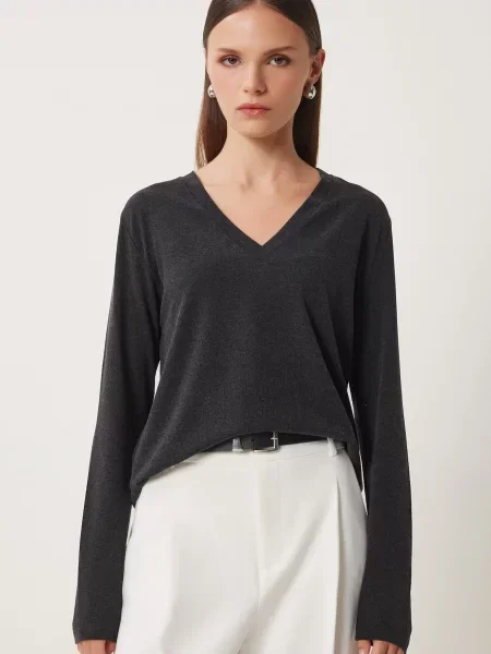 Happiness İstanbul Tricou metalic gri