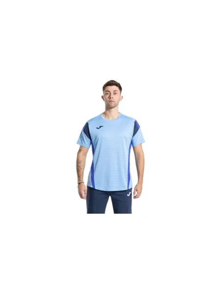Tričko Joma Montreal sky blue/dark navy modré
