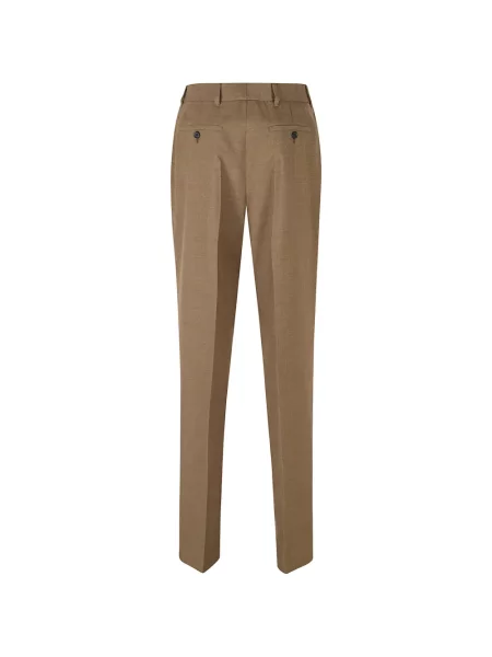 Pantaloni Prada de lână maro