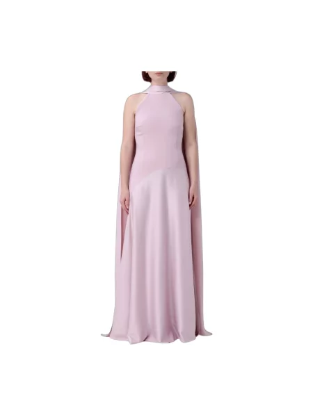 Sukienka maxi Solace London różowa