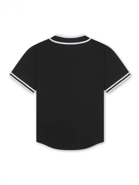 Tricou azur / verde deschis / roșu intens negru