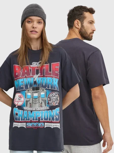 Тениска 47 brand MLB New York Yankees с принт тъмносиньо