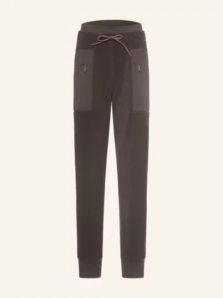 Jeanne Baret Fleecové Kalhoty Rochefort tmavě hnědá