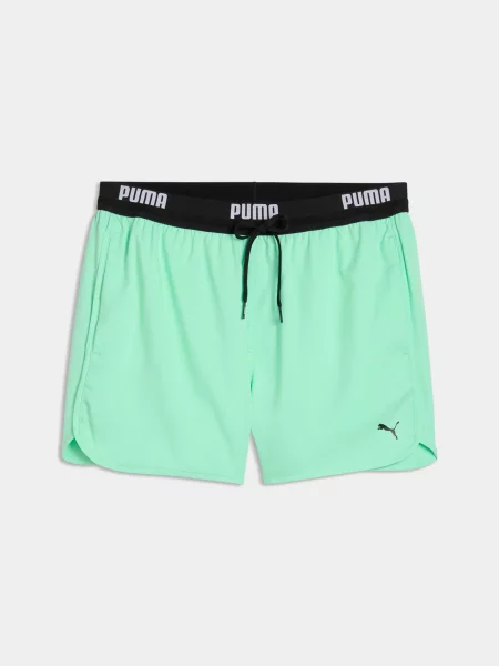 Короткие шорты Puma для бега зеленые