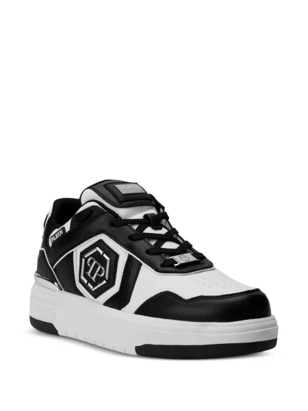 Sneakerși Philipp Plein cu autograf alb