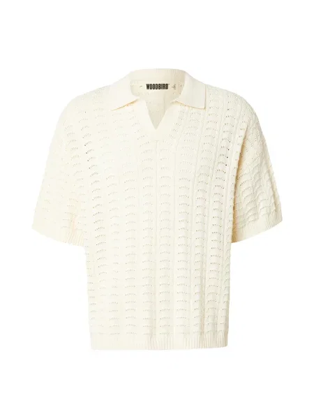 Woodbird Pulover Shimo murdar alb