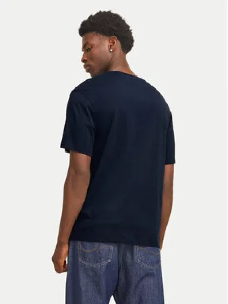 Jack&Jones Marškinėliai Corp Graphic Tamsiai mėlyna