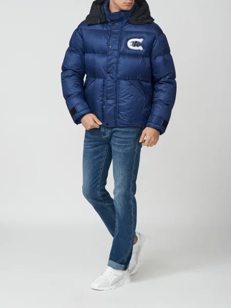 Пуховик Emporio Armani синій