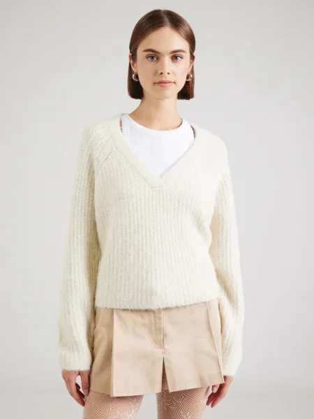 VERO MODA Pulóver VMNOVAH krém