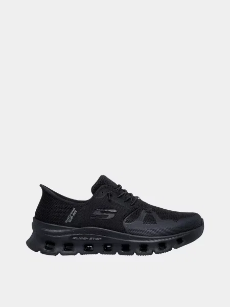 Кожаные повседневные кроссовки Skechers черные