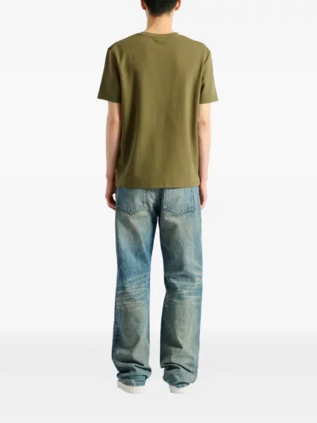 Tricou Balmain cu broderie verde