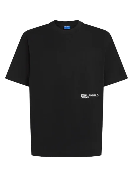 Tricou Karl Lagerfeld Jeans cu imagine negru