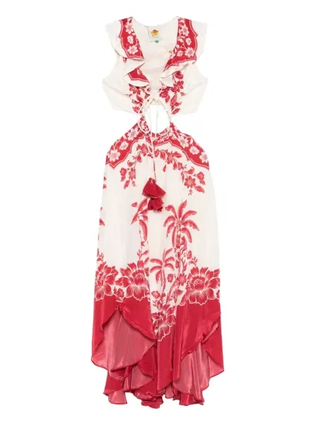 Rochie Farm Rio cu model floral de costum