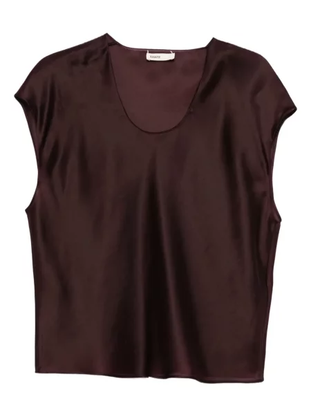 Top Khaite de mătase violet