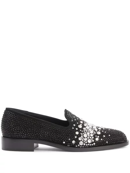 Pantofi loafer Giuseppe Zanotti din piele negru