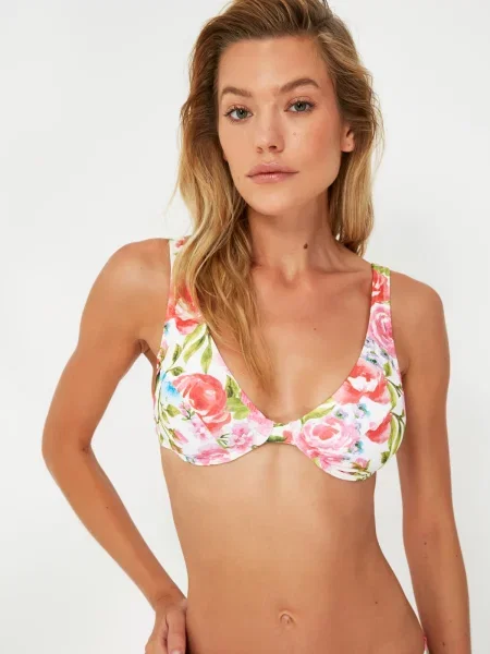 Bikini Trendyol w kwiatki białe