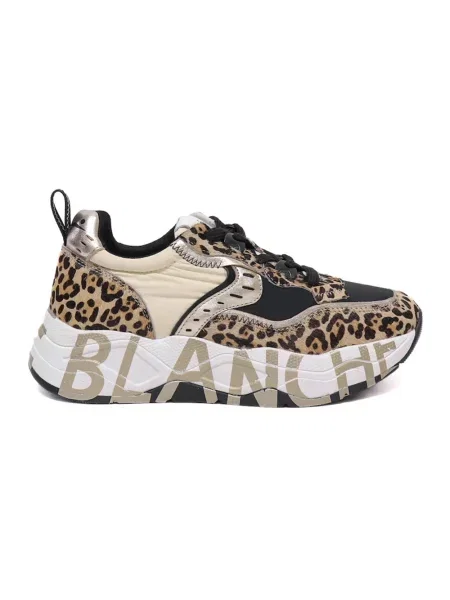 Sneakersy Voile Blanche skórzane beżowe