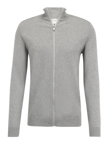 SELECTED HOMME Geacă tricotată Berg' gri