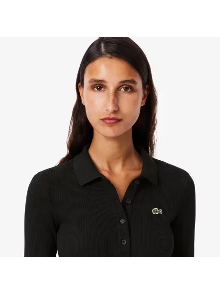 Поло Lacoste черное