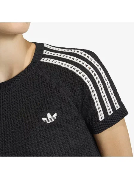 Pletené tričko Adidas Originals čierna