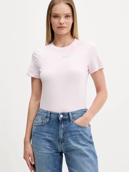 Tommy Jeans tričko růžové