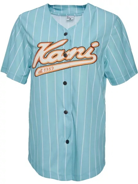 Karl Kani Bluza svetlo modra / oranžna / črna bela