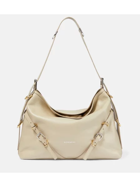 Torebka skórzana Givenchy skórzana beżowa