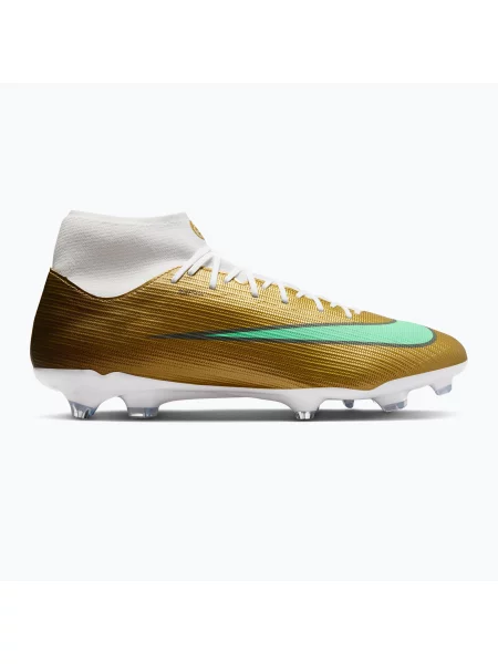 Încălțăminte de fotbal pentru bărbați Nike Mercurial Superfly 11 Academy "Kylian Mbappé" metallic gold/green glow verde