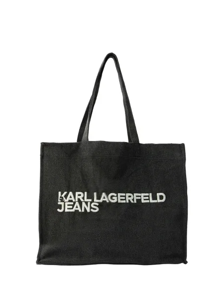 Geantă de plajă Karl Lagerfeld Jeans negru