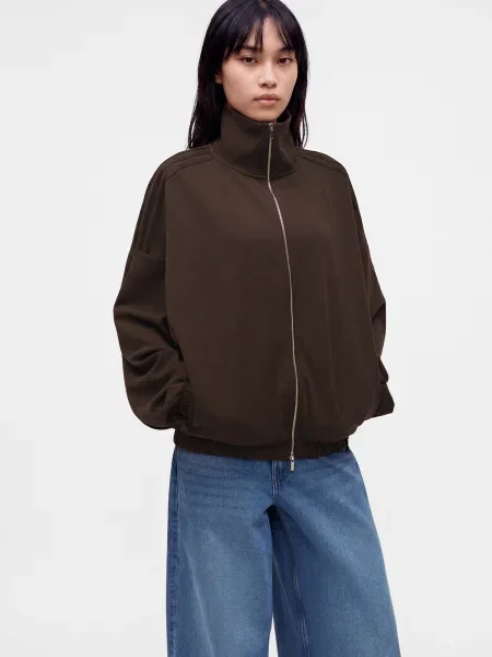 ADIDAS ORIGINALS Tepláková bunda čokoládová hnedá