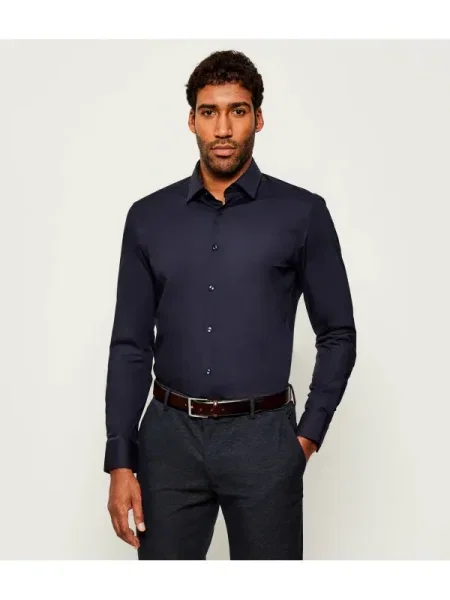BOSS BLACK Cămașă | stretch negru