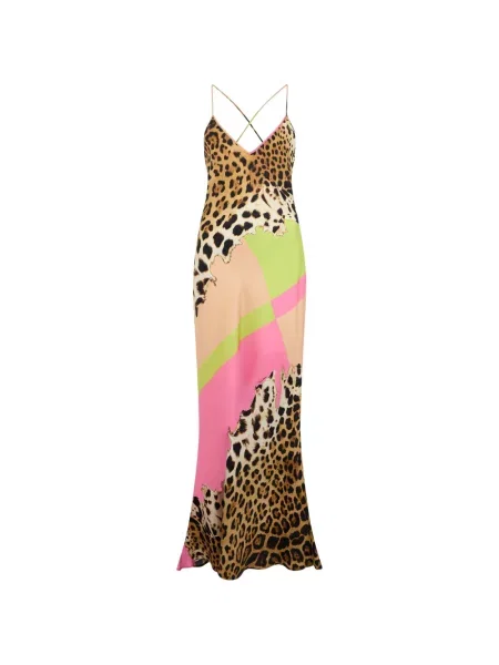 Maxi rochie maxi Roberto Cavalli cu imagine de costum