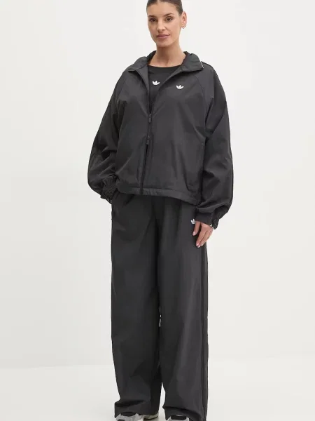 Спортивні штани adidas Originals WOVEN TP з аплікацією чорний