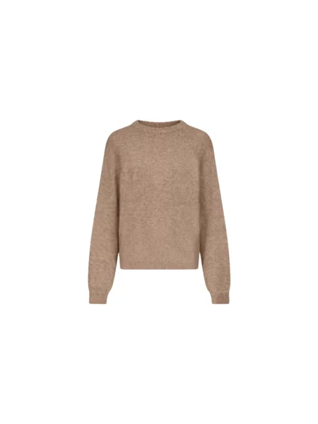 Sweter Loulou De Saison wełniany beżowy