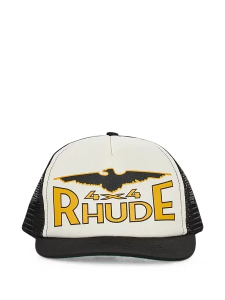 Șapcă Rhude cu imagine plasă negru