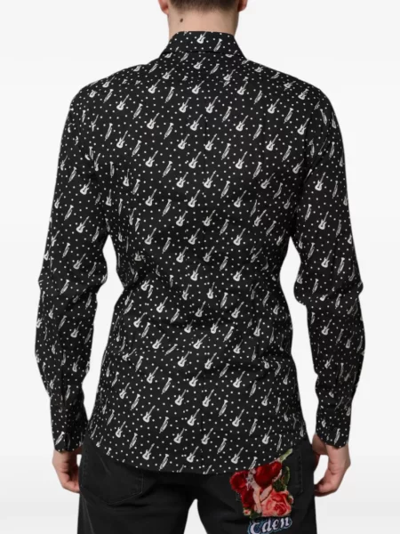 Košile Dolce & Gabbana s flitry černá