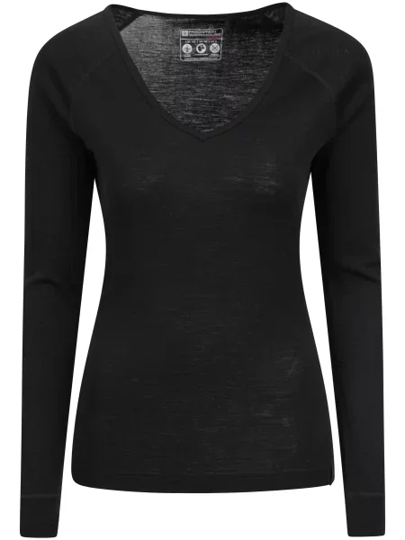 Top Mountain Warehouse z wełny merino z dekoltem w serek