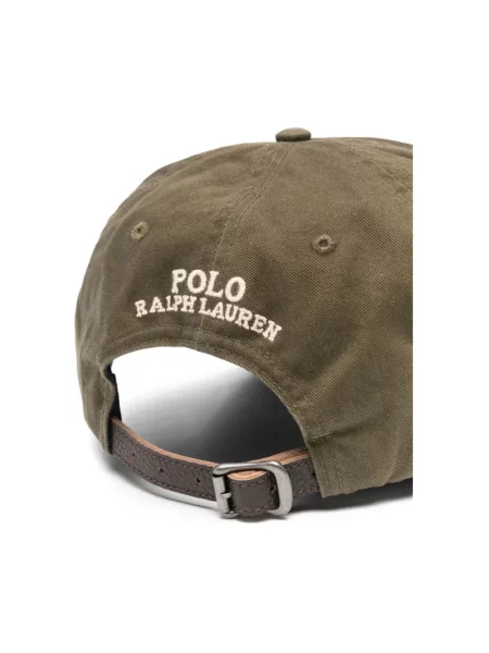 Czapka z daszkiem Polo Ralph Lauren z twillu zielona