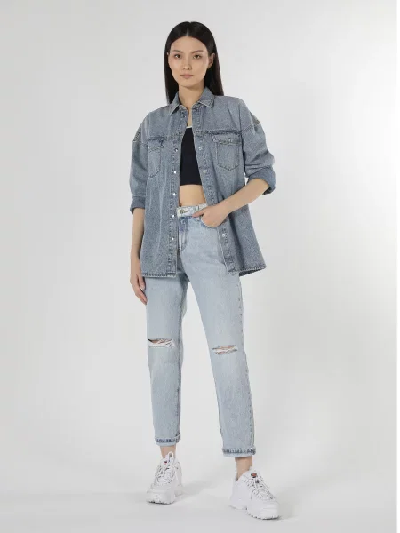 Джинси Colin’s комбінований верх блакитний