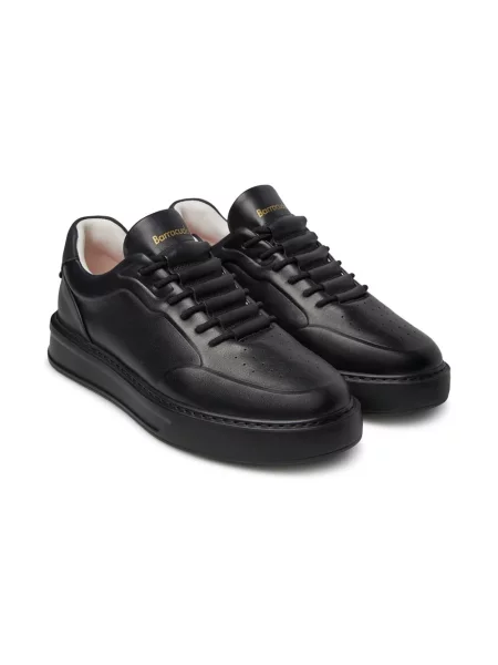 Sneakersy Barracuda skórzane wsuwane czarne
