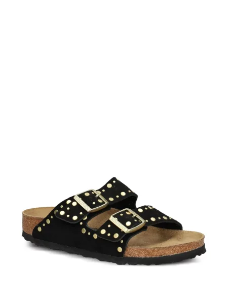 Sandały Birkenstock na sprzączkę z ćwiekami czarne