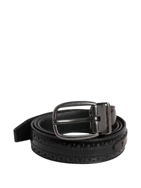 Cu centură brogues Dolce & Gabbana din piele negru