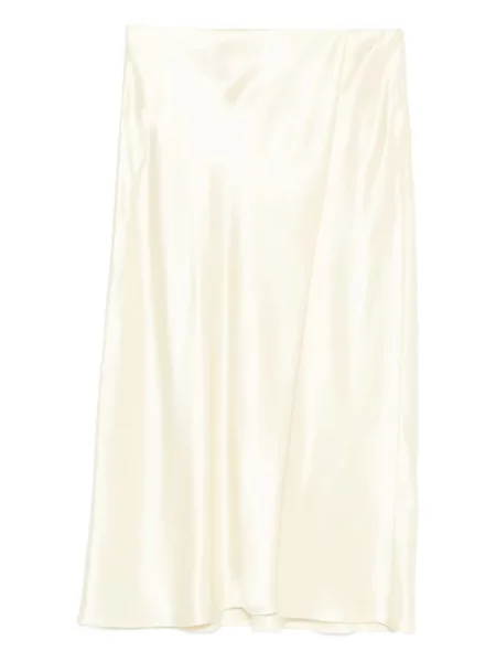 Spódnica midi Khaite do kolan żółta