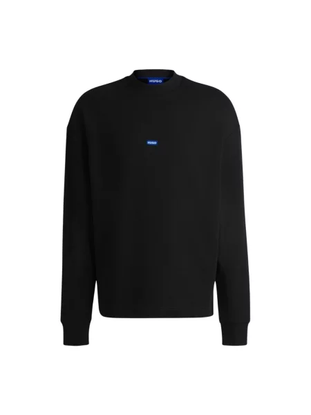 Bluza Hugo Blue ze stójką frotte czarna